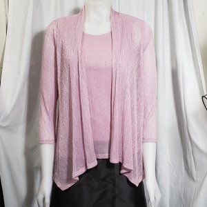 Jaclyn Smith Shimmery Blouse Set NWT